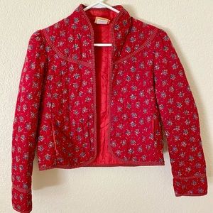 Handmade quilted cropped jacket Vintage